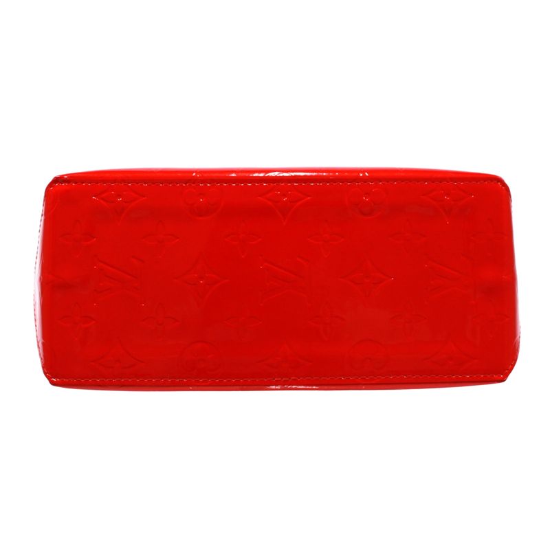 Louis Vuitton Reed PM Monogram Vernis Monogram Vernis Rouge Leather Red Handbag