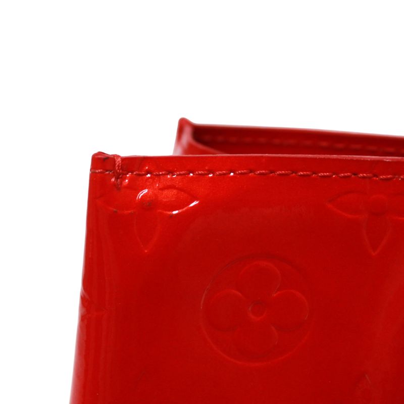 Louis Vuitton Reed PM Monogram Vernis Monogram Vernis Rouge Leather Red Handbag