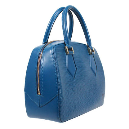 Louis Vuitton Sablon Epi Toledo Blue Leather Blue Handbag Gold M52045
