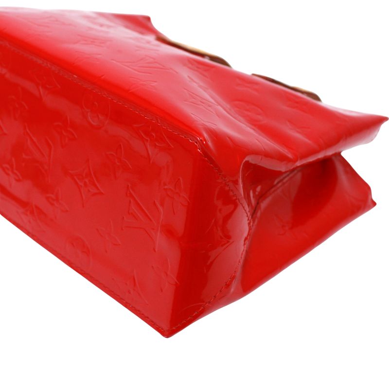 Louis Vuitton Reed PM Monogram Vernis Monogram Vernis Rouge Leather Red Handbag