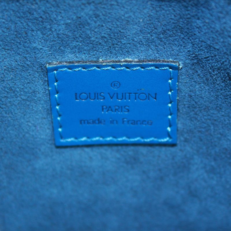 Louis Vuitton Sablon Epi Toledo Blue Leather Blue Handbag Gold M52045