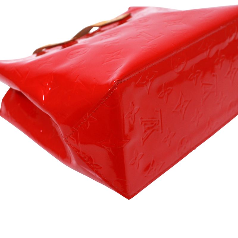 Louis Vuitton Reed PM Monogram Vernis Monogram Vernis Rouge Leather Red Handbag