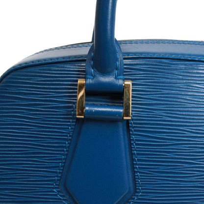 Louis Vuitton Sablon Epi Toledo Blue Leather Blue Handbag Gold M52045