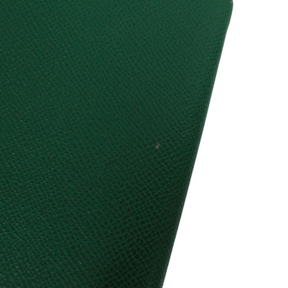 Hermes Agenda GM Leather Yellow and Green Wallets and Accessories Silver