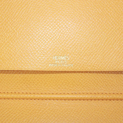 Hermes Agenda GM Leather Yellow and Green Wallets and Accessories Silver