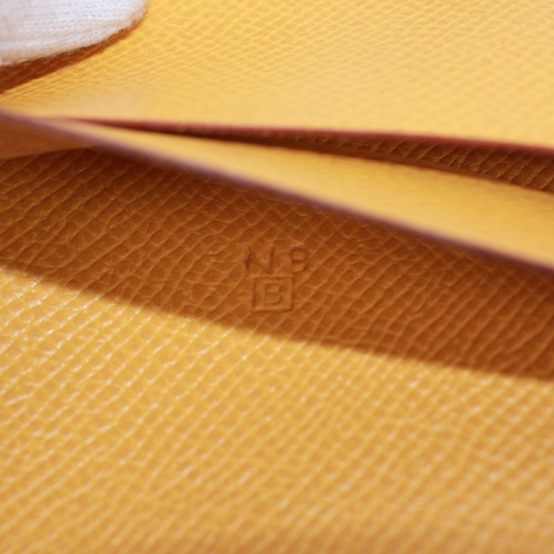 Hermes Agenda GM Leather Yellow and Green Wallets and Accessories Silver