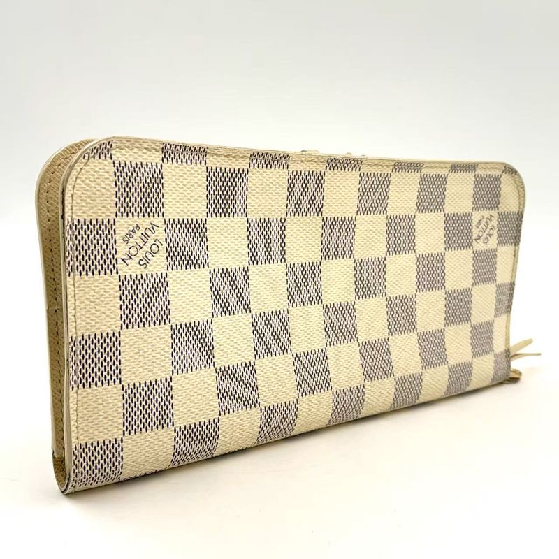 Louis Vuitton Portefeuille Antholite Damier Azure Damier Azure Leather × PVC