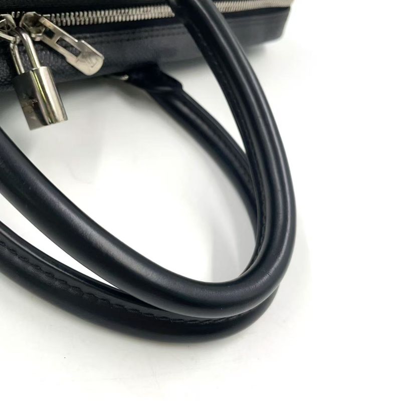 Louis Vuitton Porte Documents Voyage Damier Graphite Damier Graphite Leather ×