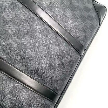 Louis Vuitton Porte Documents Voyage Damier Graphite Damier Graphite Leather ×