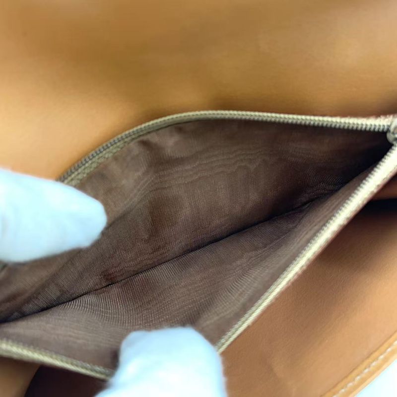 Celine Leather X PVC Brown Wallet