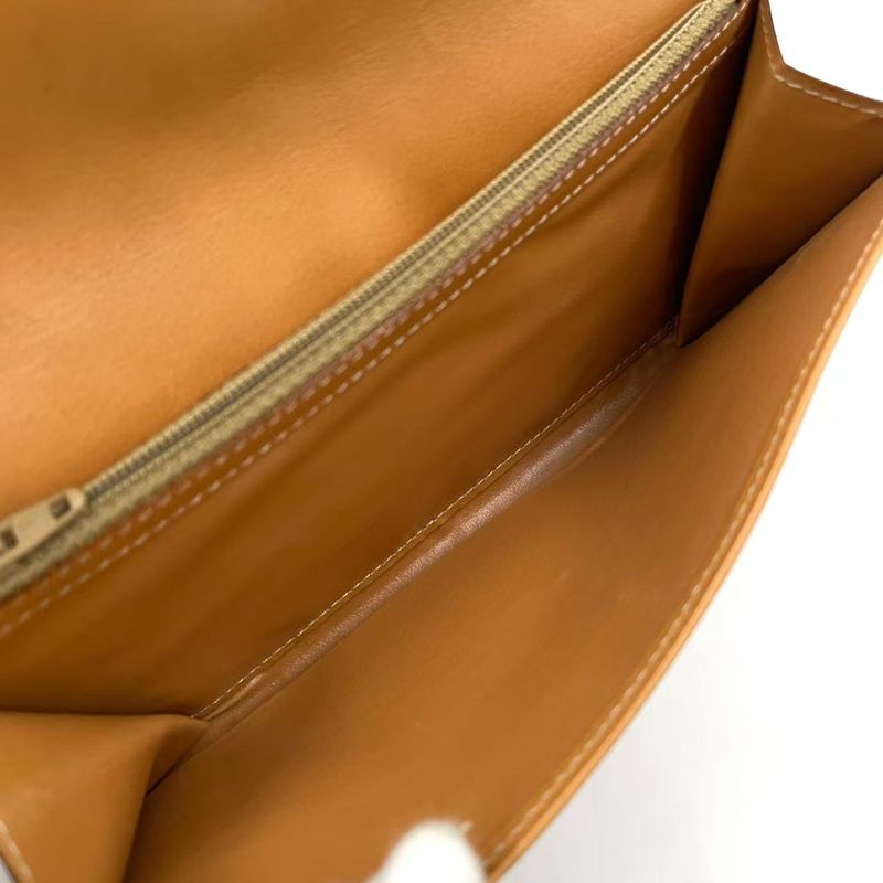 Celine Leather X PVC Brown Wallet