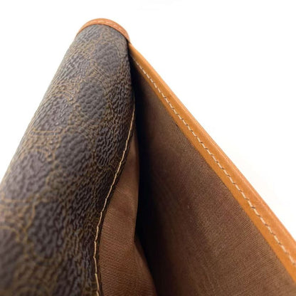 Celine Leather X PVC Brown Wallet