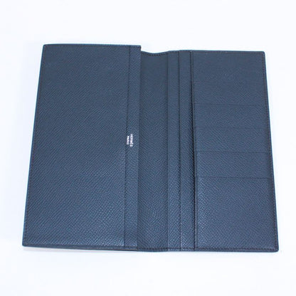 Hermes Mc2 Fleming Fold Blue Indigo Leather Blue Wallet H044095ca76