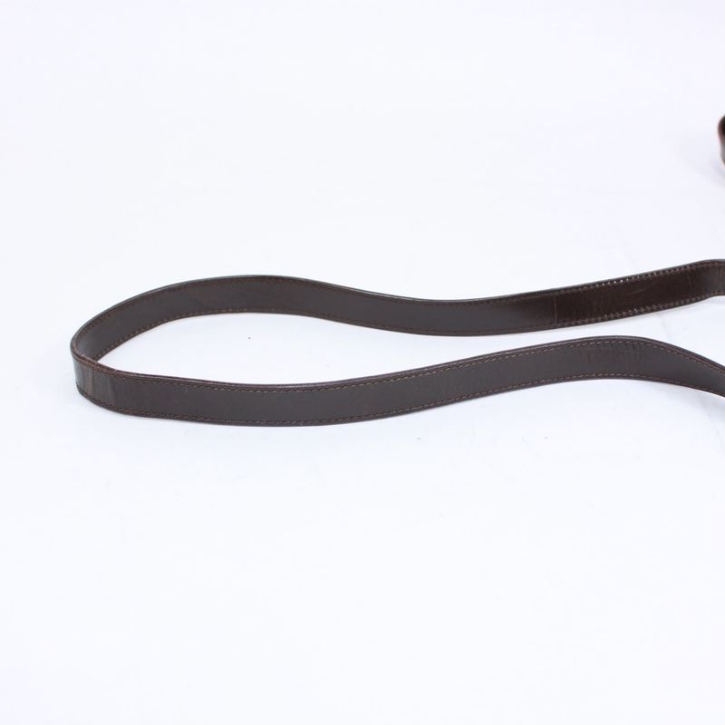 Gucci Old Gucci Leather Brown Shoulder Bag Gold