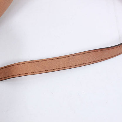 Gucci Interlocking G Leather Beige Handbag Gold 121544