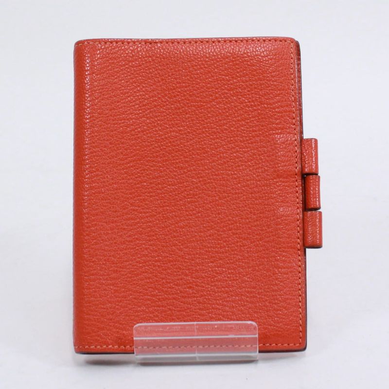 Hermes Agenda GM Notebook Cabas - Chevre Orange Wallets and Accessories Silver