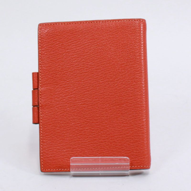 Hermes Agenda GM Notebook Cabas - Chevre Orange Wallets and Accessories Silver
