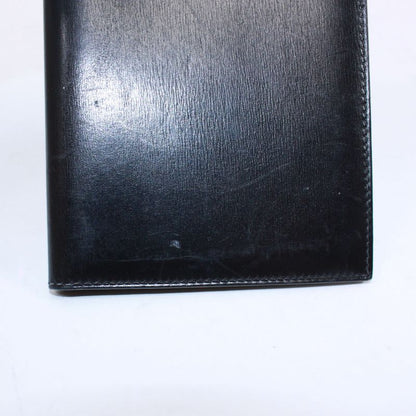 Hermes Pass Case Box Calf Black Card Case