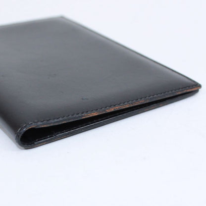Hermes Pass Case Box Calf Black Card Case