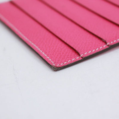 Hermes Vaux-Epson Pink Card Case