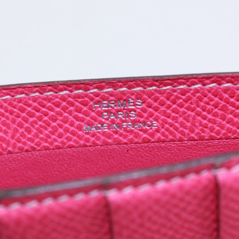 Hermes Vaux-Epson Pink Card Case