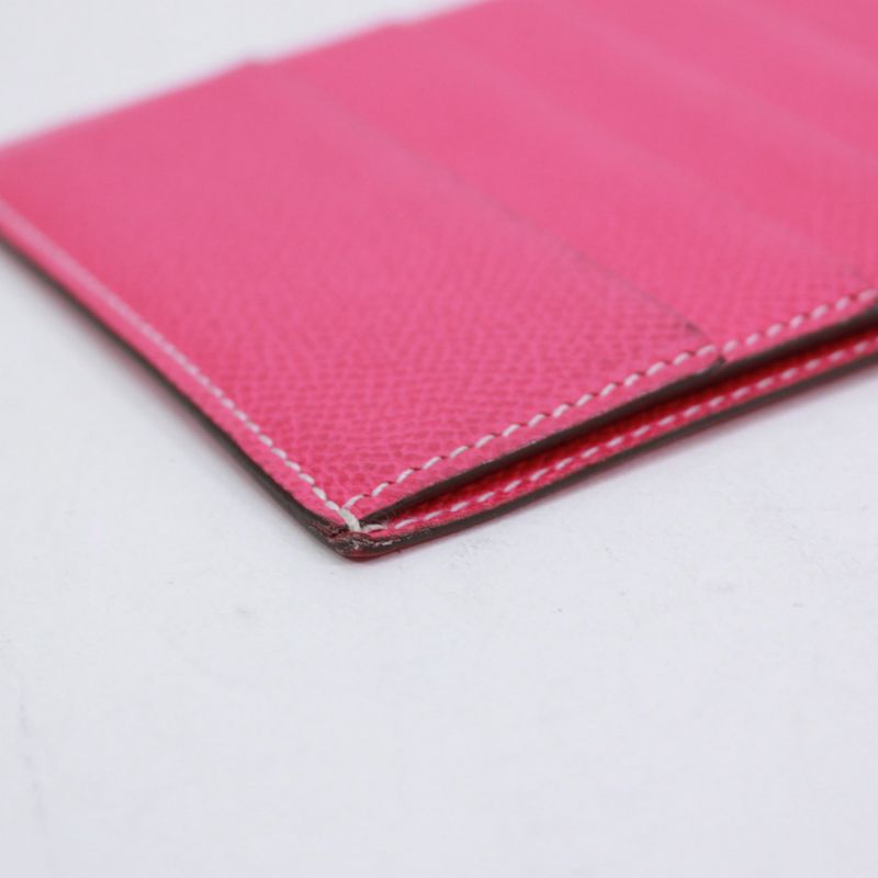 Hermes Vaux-Epson Pink Card Case