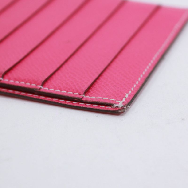 Hermes Vaux-Epson Pink Card Case