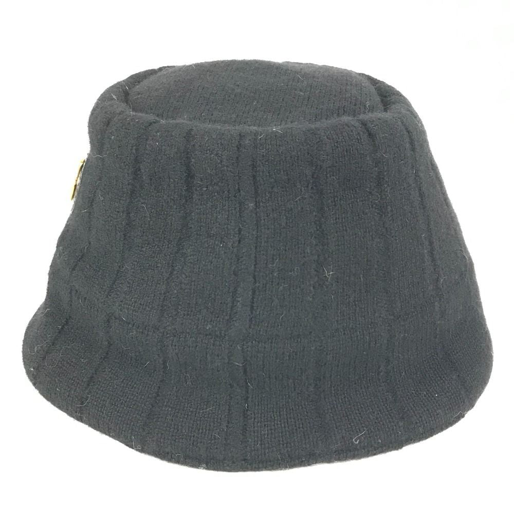 Gucci Hat Double G 757912 Wool Black