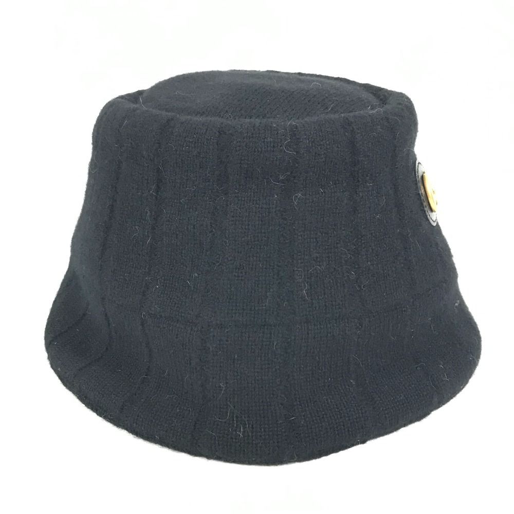 Gucci Hat Double G 757912 Wool Black