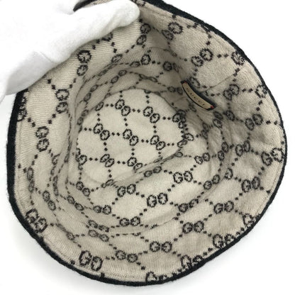 Gucci Hat Double G 757912 Wool Black