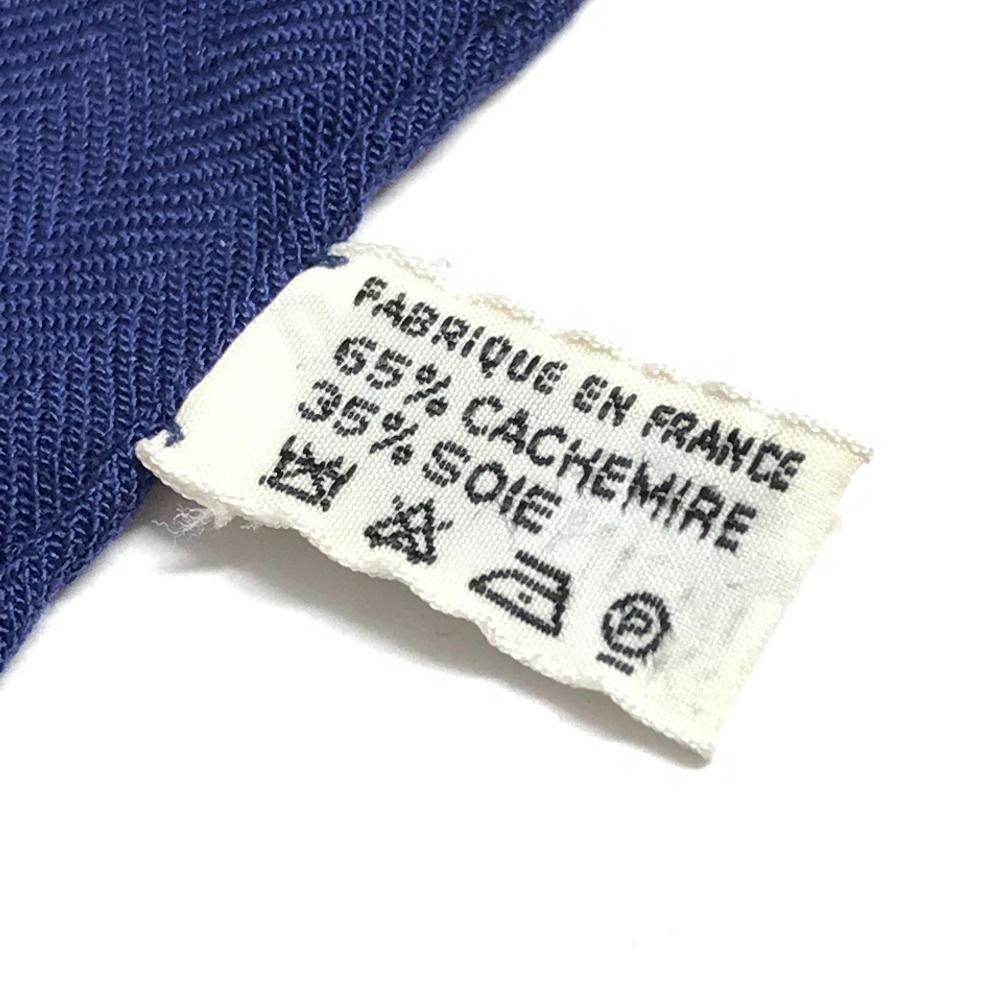 Hermes Scarf Caregean 140 Caregean 140 Cashmere Blue