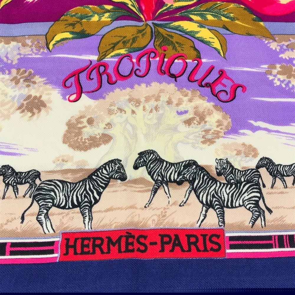 Hermes Scarf Caregean 140 Caregean 140 Cashmere Blue