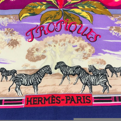 Hermes Scarf Caregean 140 Caregean 140 Cashmere Blue