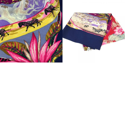 Hermes Scarf Caregean 140 Caregean 140 Cashmere Blue