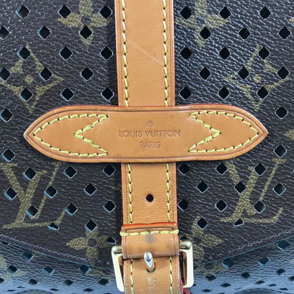 Louis Vuitton Shoulder Bag Floresomur M93998 Monogram Canvas Turcoise Blue