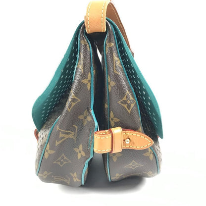 Louis Vuitton Shoulder Bag Floresomur M93998 Monogram Canvas Turcoise Blue