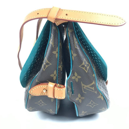 Louis Vuitton Shoulder Bag Floresomur M93998 Monogram Canvas Turcoise Blue