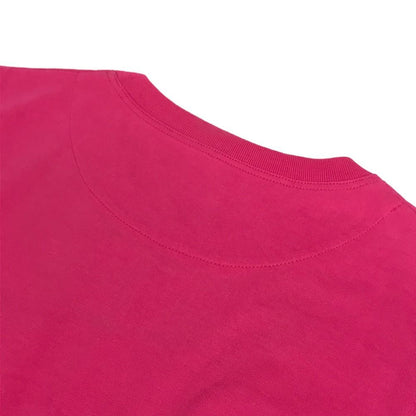 Hermes Dress Embroidery Mosaic H Logo Pocket Cotton Pink