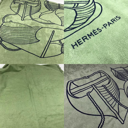 Hermes Towel Yachting Plage Teresa Cotton Green
