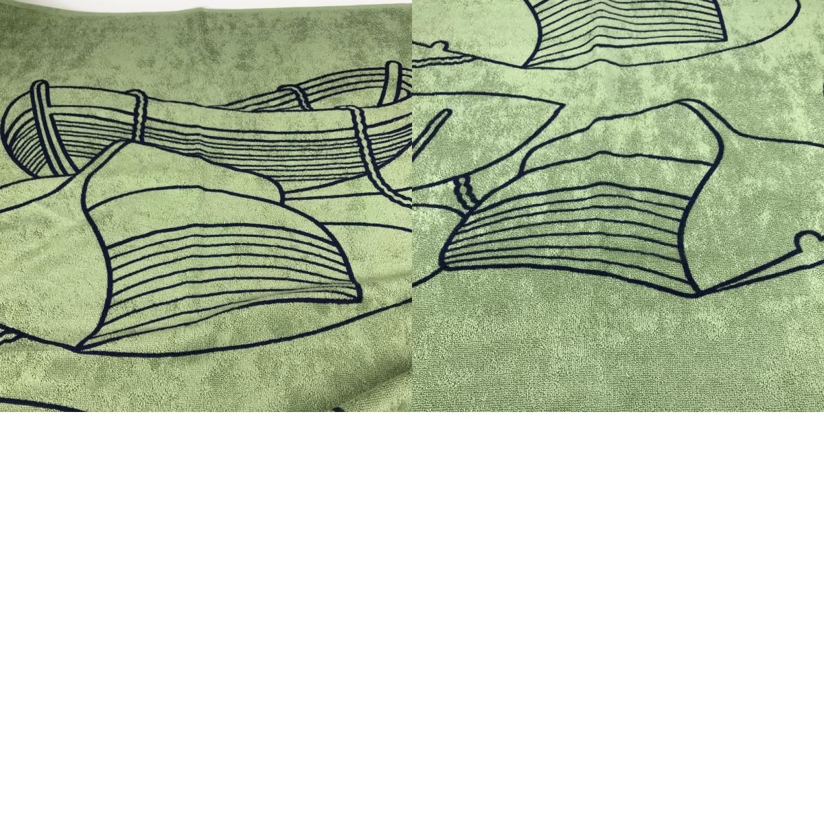 Hermes Towel Yachting Plage Teresa Cotton Green