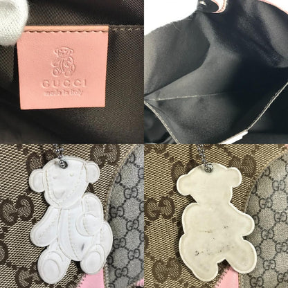 Gucci Handbag Papagallo Parrot 271101 Gg Canvas/Leather Pink