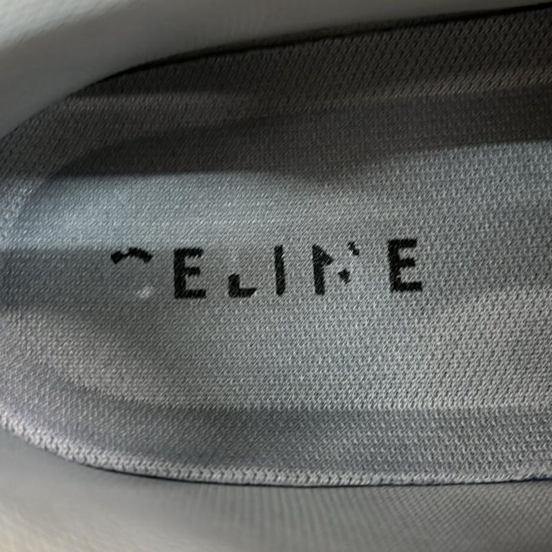 Celine Sneakers 37 Women's Block Sneakers White Insole Removable Leather