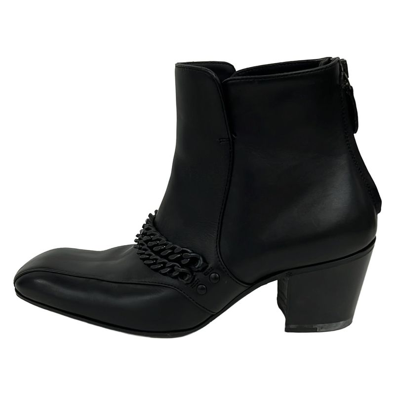 Bottega Veneta Short Boots 41 Mens - Black Chain Leather