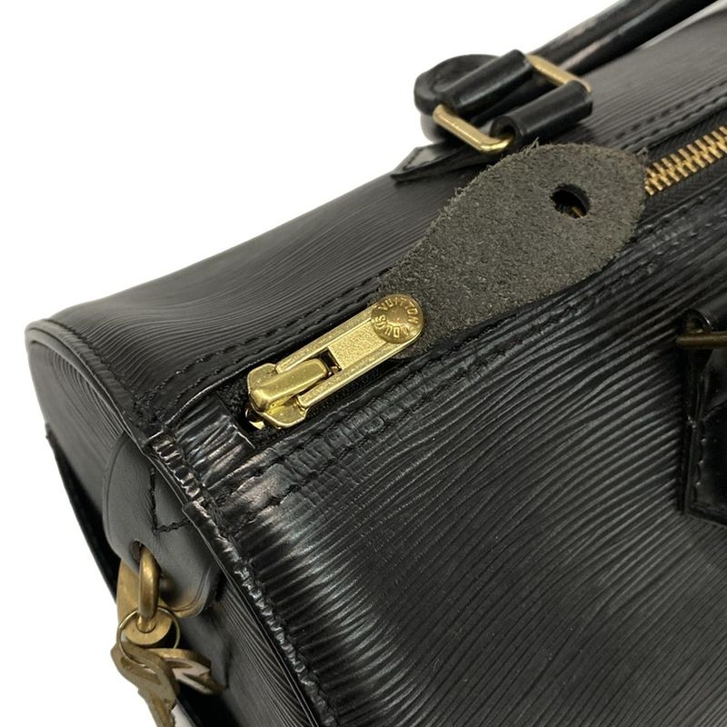 Louis Vuitton Epi Speedy 30 M43002 Noir Black Leather