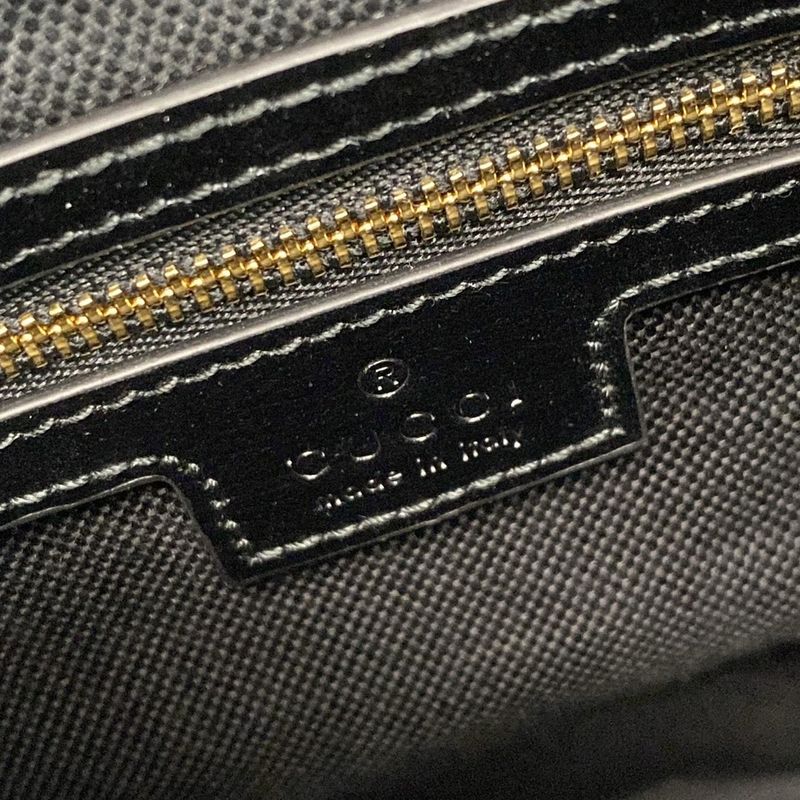 Gucci Shoulder Bag New Jackie Mini Bucket 782908 Black X Green X Red Leather