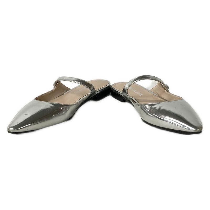 Prada Sandals 35 1 2 Women - Silver Leather