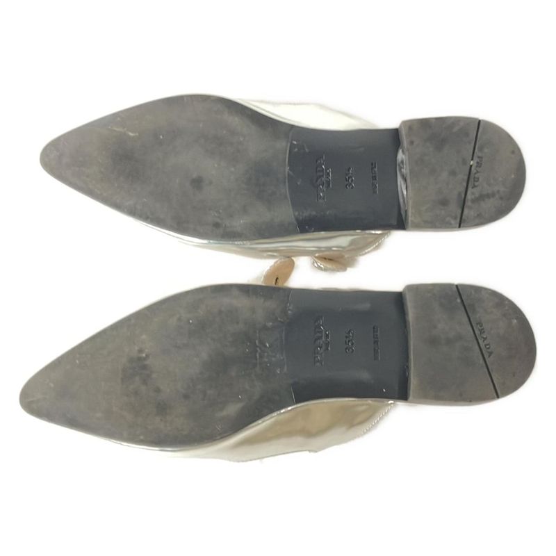 Prada Sandals 35 1 2 Women - Silver Leather