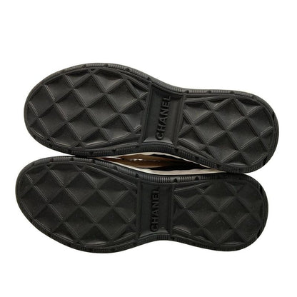 Chanel Sneakers 37 Women - G39982 Grey X Beige X Multi Coco Mark Matelasse