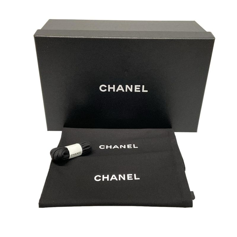 Chanel Sneakers 37 Women - G39982 Grey X Beige X Multi Coco Mark Matelasse