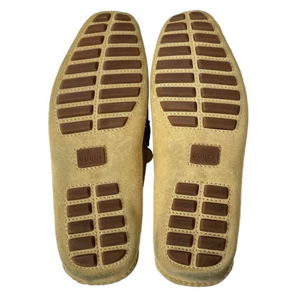 Gucci Driving Shoes 39 1 2 Men's Bamboo 138204 Beige